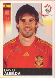 423 David Albelda – UEFA Euro Austria-Switzerland 2008 Panini