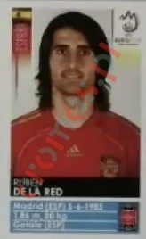 423x Ruben de la Red – UEFA Euro Austria-Switzerland 2008 Panini