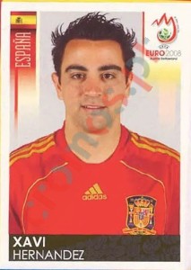 424 Xavi Hernandez – UEFA Euro Austria-Switzerland 2008 Panini