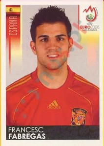 427 Cesc Fabregas – UEFA Euro Austria-Switzerland 2008 Panini