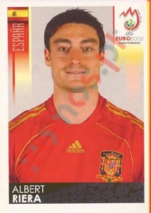431 Albert Riera – UEFA Euro Austria-Switzerland 2008 Panini