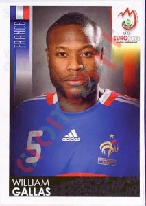 340 William Gallas – UEFA Euro Austria-Switzerland 2008 Panini