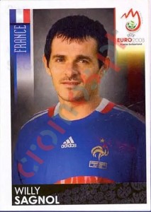 343 Willy Sagnol – UEFA Euro Austria-Switzerland 2008 Panini