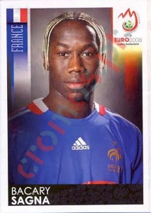 344 Bacary Sagna – UEFA Euro Austria-Switzerland 2008 Panini