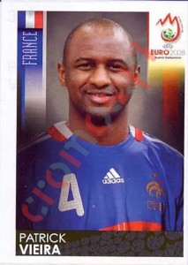 347 Patrick Vieira – UEFA Euro Austria-Switzerland 2008 Panini