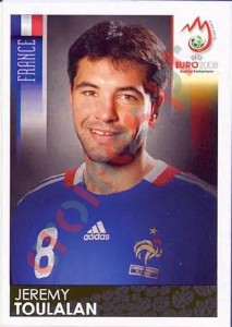 348 Jeremy Toulalan – UEFA Euro Austria-Switzerland 2008 Panini