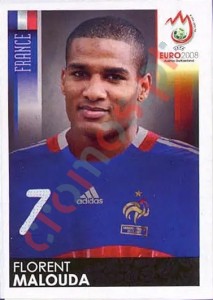 350 Florent Malouda – UEFA Euro Austria-Switzerland 2008 Panini