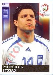 370 Panagiotis Fyssas – UEFA Euro Austria-Switzerland 2008 Panini