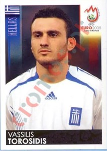 371 Vasilis Torosidis – UEFA Euro Austria-Switzerland 2008 Panini