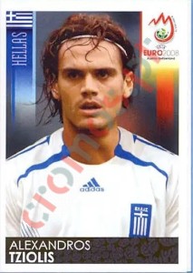 372 Alexandros Tziolis – UEFA Euro Austria-Switzerland 2008 Panini