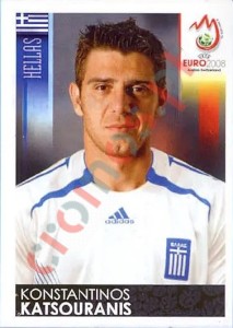 375 Kostas Katsouranis – UEFA Euro Austria-Switzerland 2008 Panini
