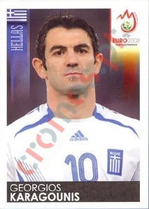 376 Giorgos Karagounis – UEFA Euro Austria-Switzerland 2008 Panini