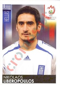 377 Nikos Liberopoulos – UEFA Euro Austria-Switzerland 2008 Panini