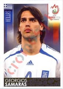 380 Georgios Samaras – UEFA Euro Austria-Switzerland 2008 Panini