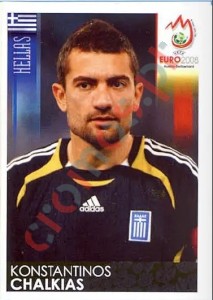 383 Konstantinos Chalkias – UEFA Euro Austria-Switzerland 2008 Panini