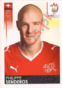 54 Philippe Senderos – UEFA Euro Austria-Switzerland 2008 Panini