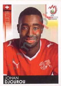 55 Johan Djourou – UEFA Euro Austria-Switzerland 2008 Panini