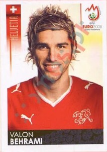62 Valon Behrami – UEFA Euro Austria-Switzerland 2008 Panini