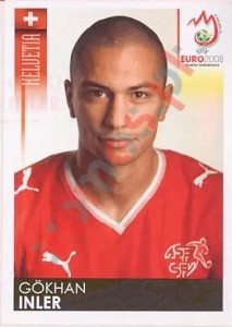 63 Gökhan Inler – UEFA Euro Austria-Switzerland 2008 Panini