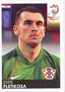 182 Stipe Pletikosa – UEFA Euro Austria-Switzerland 2008 Panini