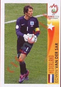 466 Edwin van der Sar - Nederland – UEFA Euro Austria-Switzerland 2008 Panini
