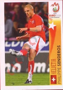 470 Philippe Senderos - Helvetia – UEFA Euro Austria-Switzerland 2008 Panini