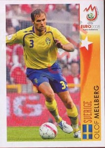 477 Olof Mellberg - Sverige – UEFA Euro Austria-Switzerland 2008 Panini