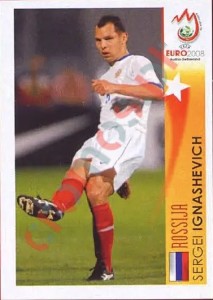 478 Sergei Ignashevich - Rossija – UEFA Euro Austria-Switzerland 2008 Panini