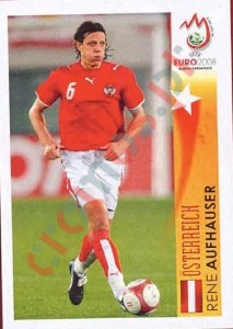486 Rene Aufhauser - Österreich – UEFA Euro Austria-Switzerland 2008 Panini