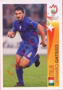 489 Gennaro Gattuso - Italia – UEFA Euro Austria-Switzerland 2008 Panini