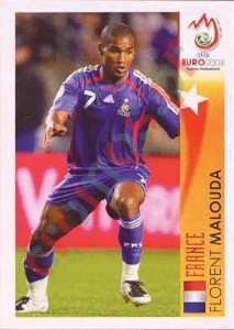 490 Florent Malouda - France – UEFA Euro Austria-Switzerland 2008 Panini
