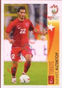 493 Hamit Altintop - Türkiye – UEFA Euro Austria-Switzerland 2008 Panini