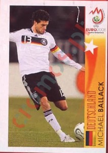 494 Michael Ballack - Deutschland – UEFA Euro Austria-Switzerland 2008 Panini