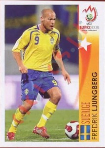 497 Fredrik Ljungberg - Sverige – UEFA Euro Austria-Switzerland 2008 Panini