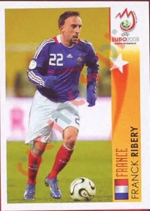 502 Franck Ribery - France – UEFA Euro Austria-Switzerland 2008 Panini