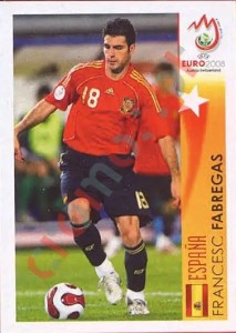 504 Cesc Fabregas - España – UEFA Euro Austria-Switzerland 2008 Panini