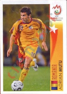511 Adrian Mutu - Romania – UEFA Euro Austria-Switzerland 2008 Panini