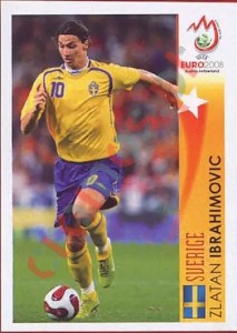 521 Zlatan Ibrahimovic - Sverige – UEFA Euro Austria-Switzerland 2008 Panini