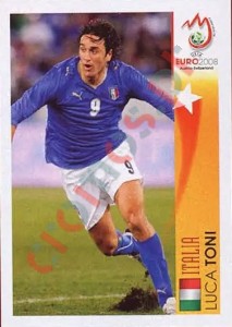 522 Luca Toni - Italia – UEFA Euro Austria-Switzerland 2008 Panini