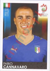 287 Fabio Cannavaro – UEFA Euro Austria-Switzerland 2008 Panini