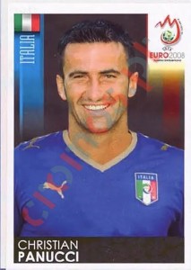 288 Christian Panucci – UEFA Euro Austria-Switzerland 2008 Panini