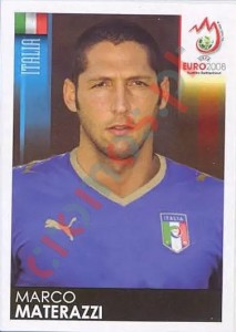 289 Marco Materazzi – UEFA Euro Austria-Switzerland 2008 Panini
