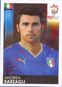 290 Andrea Barzagli – UEFA Euro Austria-Switzerland 2008 Panini