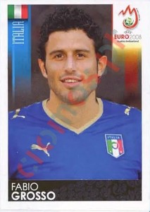 291 Fabio Grosso – UEFA Euro Austria-Switzerland 2008 Panini
