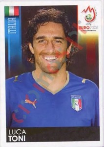 301 Luca Toni – UEFA Euro Austria-Switzerland 2008 Panini