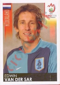 260 Edwin van der Sar – UEFA Euro Austria-Switzerland 2008 Panini