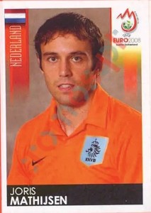 263 Joris Mathijsen – UEFA Euro Austria-Switzerland 2008 Panini