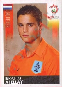 267 Ibrahim Afellay – UEFA Euro Austria-Switzerland 2008 Panini
