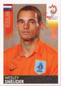 269 Wesley Sneijder – UEFA Euro Austria-Switzerland 2008 Panini