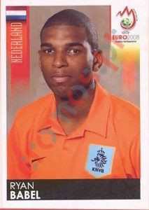 272 Ryan Babel – UEFA Euro Austria-Switzerland 2008 Panini